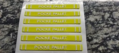 3D Silicone chalè transfè etikèt